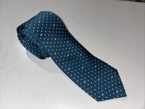 Vineyard Vines Necktie 100% Silk Polkadot Mallard Blue Kentucky Derby w Tag Tie - Picture 1 of 7