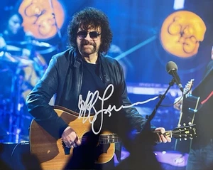 FOTO 8x10 firmada autografiada por Jeff Lynne Electric Light Orchestra - Imagen 1 de 1