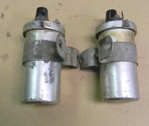 PAIR LUCAS USED LARGE MA12 12V 2 INCH DIAMETER COILS WITH BRACKETS - Picture 1 of 1