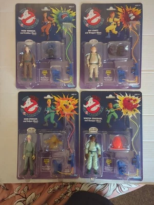 The Real Ghostbusters Kenner Ray Peter Winston Egon NUEVO Juego Completo Foto 1 de 4