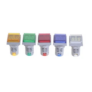 22MM AC12-500V Voltmeter Square Panel LED Digital Voltage Meter Indicator Light - Picture 1 of 9