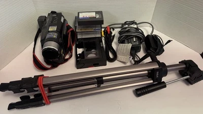 JVC GR-AXM231U Compact VHS Camcorder Bundle - No Battery - Untested - Image 1 of 4