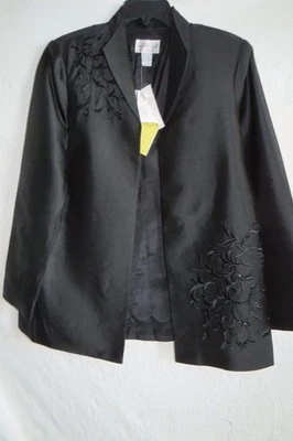 Vtg Victor costa occasion jacket 100% Silk Lined Beaded Embroidered  Sz M NWT  - Image 1 of 4