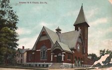 Postcard PA Erie Pennsylvania Simpson M.E. Church 1911 Vintage PC e8517