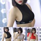 Provocative and Comfortable Sheer Mesh Crop Top Bralette for Women's Lingerie