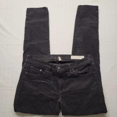 Pantalones de pana Rag & Bone para mujer 29 ajustados 30/30 negros algodón elástico rock punk Foto 1 de 4