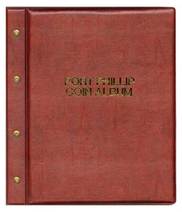 Coin Album for Australian Penny With 6 42-Pocket Pages Expandable-Port Phillip - Picture 1 of 5