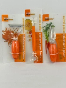 ProFreshionals Food Prep Utensils Melon Baller, Swivel Peeler, Julienne Peeler - Picture 1 of 8