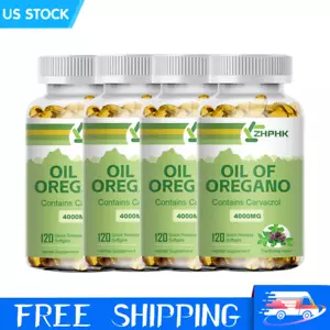 Oregano Oil Premium Formula 4000mg Organic Extract 120 Capsules Immune Support - Picture 1 of 13