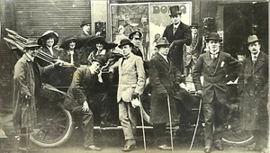 1946 Print of 1912 Photo of British & Colonial Films Co. Actors & Crew (R1) - Picture 1 of 2