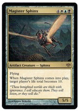 Magister Sphinx 2009 Conflux Multi-Color Rare Artifact MTG NM Actual Pics AZ1