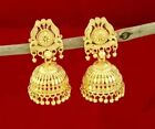 Indian Bollywood 22k Gold Plated Bridal Jhumkaa Earrings Wedding Jewelry A1