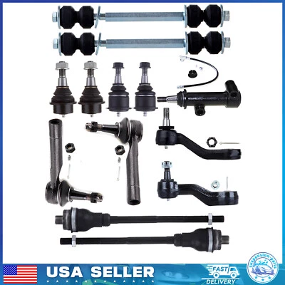 Front Tie Rod Ends Sway Bars For 1999-2006 Chevy Silverado GMC Sierra 1500 4WD - Image 1 of 4
