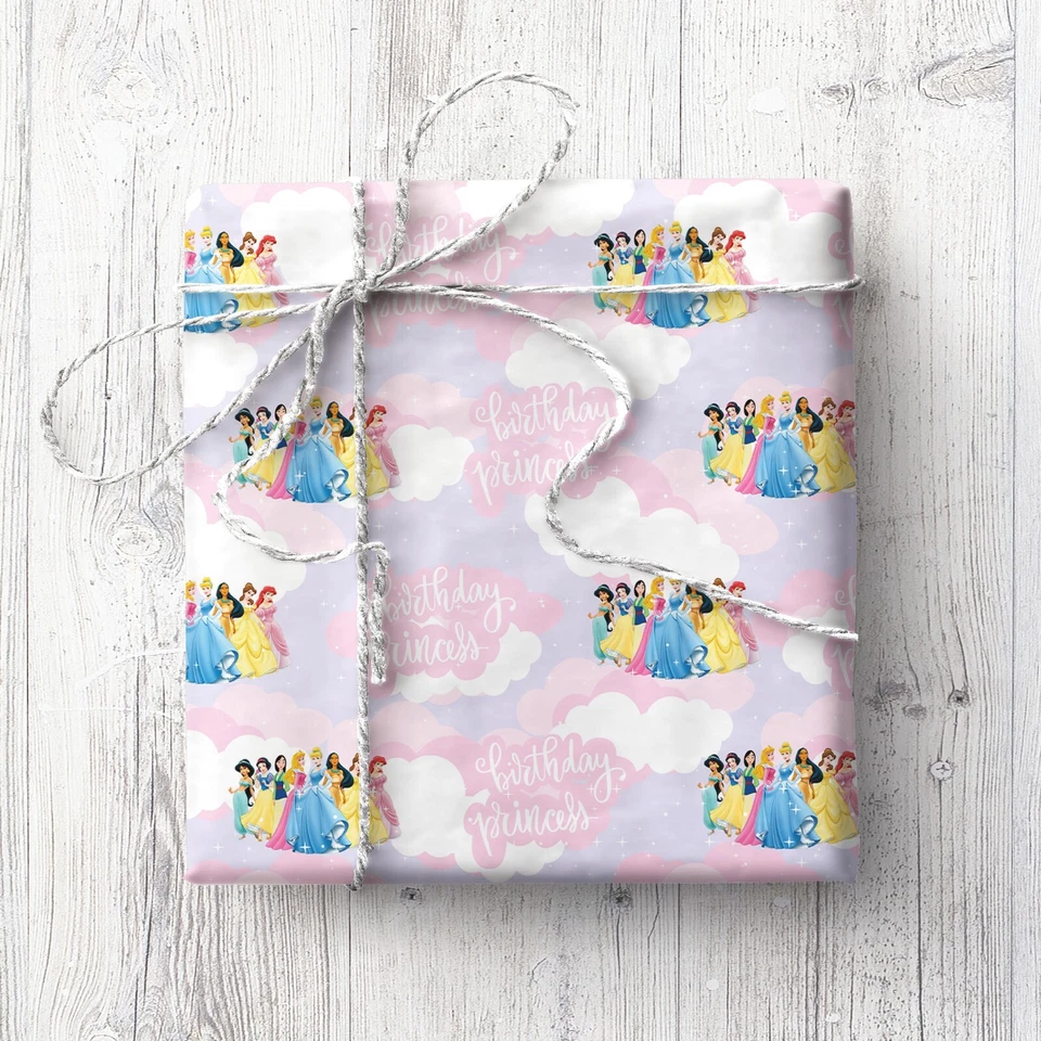 Unofficial Princess Wrapping Paper (2 Sheets) ,gift wrap, birthday, purple - Image 1 of 1