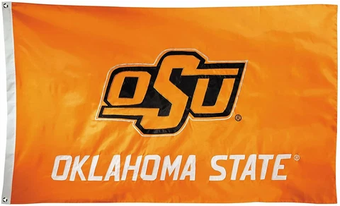Oklahoma State Cowboys 2-sided Nylon Applique 3 Ft x 5 Ft Flag with Grommets Cover