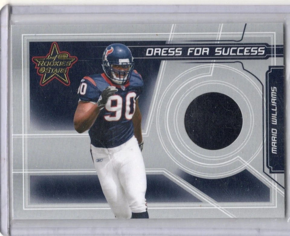 2006 Leaf Rookies & Stars Dress For Success Helmet Mario Williams RC 34/110 - Image 1 of 2