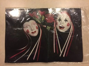 Vintage Masks With Rose Poster - The Stock Market From Angus Tom Braise '87 - Picture 1 of 8