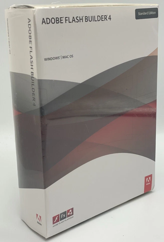 ADOBE FLASH BUILDER 4 Software MAC OS & WINDOWS Full Retail Factory Sealed - Image 1 of 4