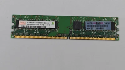HYMP564U64CP8-Y5-AB-C Hynix 512MB PC2-5300 DDR2-667MHz non-ECC Unbuffered CL5 24 - Image 1 of 2