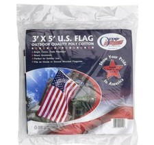 3' x 5' American US Poly Cotton Flag Made in U.S.A by Olympus
