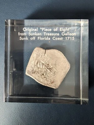 MONEDA DE PLATA NAUFRAGIO FLOTA 1715 pieza de 8 Foto 1 de 3