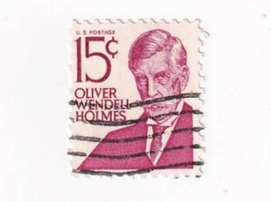 STAMP US SCOTT 1288 "Oliver Wendell Holmes" 15 CENT 1968 USED FANCY CANCEL - Picture 1 of 1