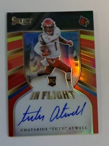 CHATARIUS TUTU ATWELL  - 2021 CHRONICLES SELECT DRAFT PICS - RED PARALLEL /25 - Picture 1 of 2