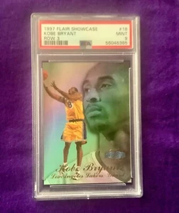 KOBE BRYANT 1997 FLAIR SHOWCASE 2ND YEAR #18 SEC 2 ROW 3 PSA MINT 9 HOF LEGEND - Picture 1 of 3