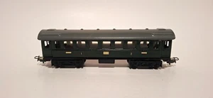 Rare Vintage Marklin #341 Metal Class 1/2 Passenger Coach Car Green w/ Gray Roof - Picture 1 of 14