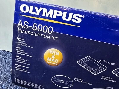 Kit de transcripción Olympus AS-5000 pedal compatible con Win y Mac LEER Foto 1 de 4