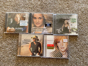 Lot Of 5 Country Music CD’s-brand new Underwood, Urban, Reba, Chesney, Crow