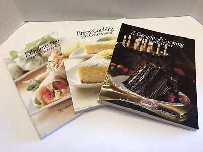 Lot Of 3 Costco Cookbooks Fabulous Food, Easy Cooking, A Decade Of Cooking - Image 1 of 4