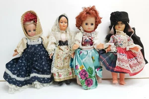 12688 Lotto di 4 Bambole in plastica - h. 28 cm - Imagen 1 de 6