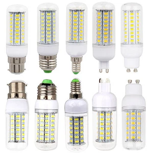 1X 10X E27 ES B22 BC E14 G9 GU10 LED Corn Bulbs Warm Cool White Lamp 220V Light - Picture 1 of 42