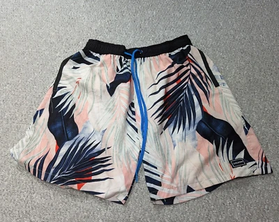 VOLCOM Men's Multicolour Leaves Print Hawaiian Aloha Surf Beach Swim Shorts - 32 - Image 1 of 4