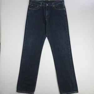 Lucky Brand Jeans Mens 34 Cotton Denim Dark Wash Classic Straight Long Inseam - Picture 1 of 21