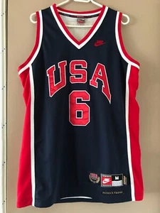NBA Authentic Patrick Ewing Team USA 1984 Olympics Jersey Nike Blue & Red Medium - Picture 1 of 24