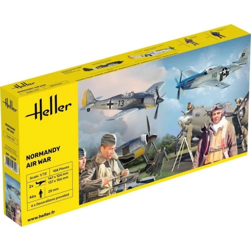 NORMANDY AIRWAR KIT 1:72 Heller Kit Aerei Modellino Nuovo - Immagine 1 di 1