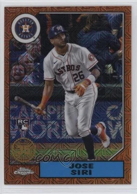 2022 Topps Series 2 Orange Refractor /25 Jose Siri #T87C2-86 Rookie RC - Image 1 of 2