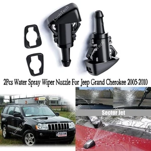 Spray Wiper Nozzle For Jeep Grand Cherokee 2Pcs Front Windshield Washer Jet - Picture 1 of 14