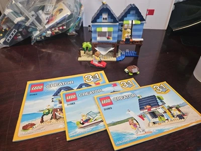 LEGO Creator 3-in-1 31063 Beachside Vacation - Retired Set - Complete - Image 1 of 4