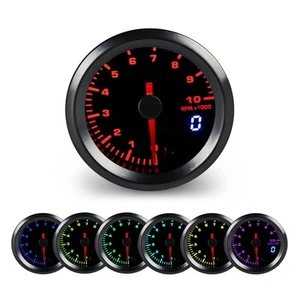 Tachometer 0-10000 RPM Gauge Meter Kit 7 Color 2-1/16" 52mm for Boat Marine C... - Picture 1 of 7