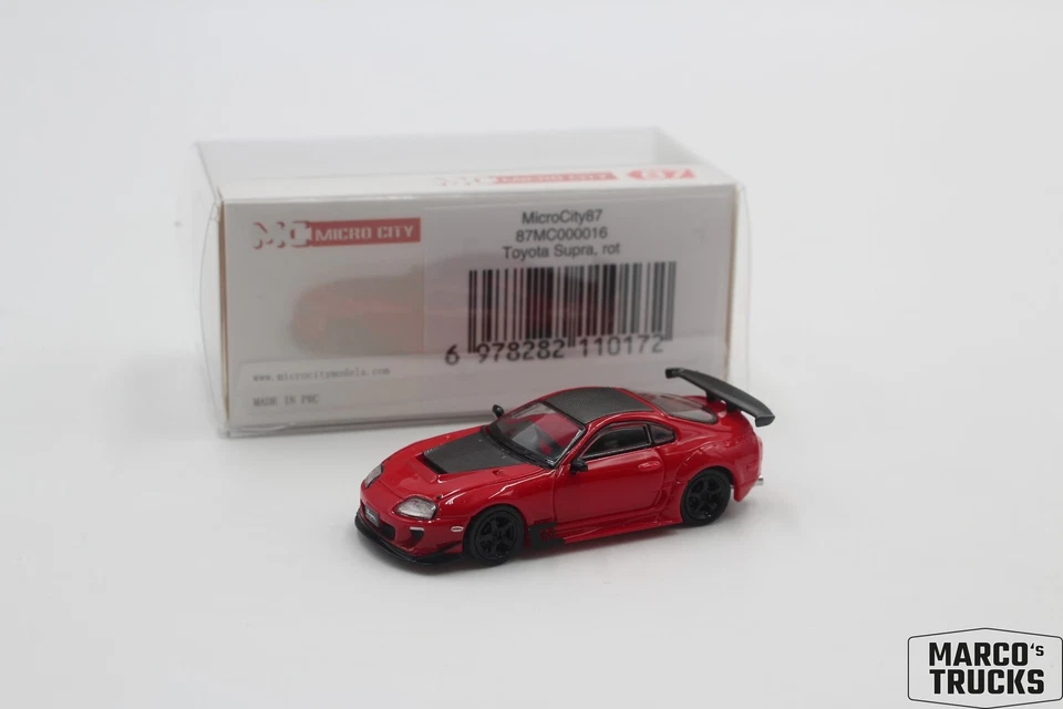 Micro City Toyota Supra, rot (1993-2002) Nr. 87MC000016 1/87 /HN4109