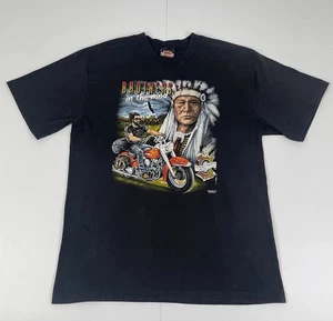Vintage Harley Davidson Top Heavy Brothers in the Wind T Shirt Mens Size Large - Picture 1 of 10