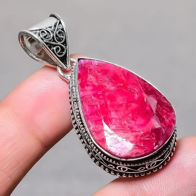 Facettierter Kaschmir Rubin (simuliert) Birnenform Edelstein Geschenk Vintage... - Bild 1 von 4