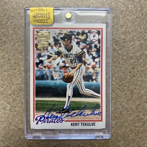 2016 Topps Archives Signature Series All-Star Kent Tekulve 1978 Topps Auto 6/17 - Picture 1 of 3