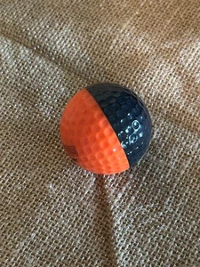New PING Two Tone Golf Ball - Black/Orange - Rare Collectible - Picture 1 of 4