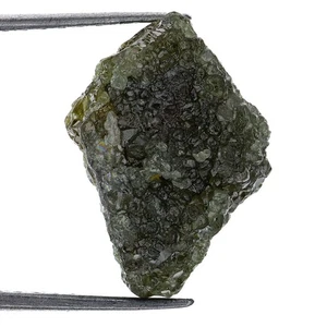 Diamante suelto rugoso natural color verde crudo de 6,56 quilates con crudo - Imagen 1 de 2