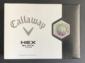 Callaway HEX Black Tour Golf Balls 4 Sleeves NEW IN BOX 12 Balls White New wLogo - Picture 1 of 3