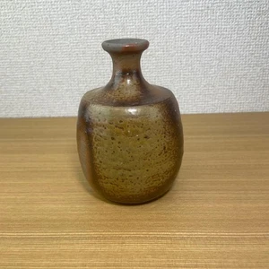 Tokkuri Sake Flasche 12 x 8,7 cm Trinkgefäß Japanische Keramik Geschirr Braun - Bild 1 von 5